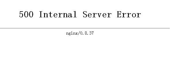 500 Internal Server Error